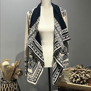 Anthropologie Geometric Cardigan